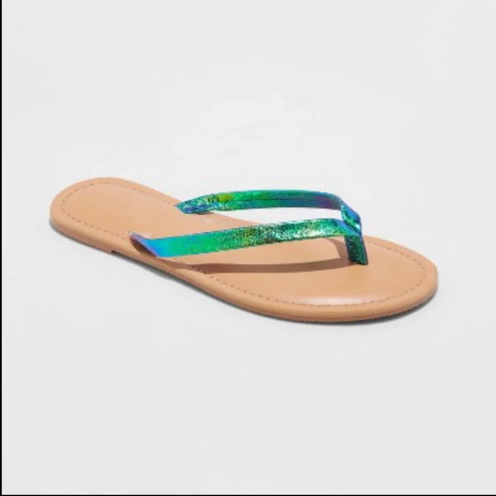 CAT & JACK Serena iridescent sandals - various